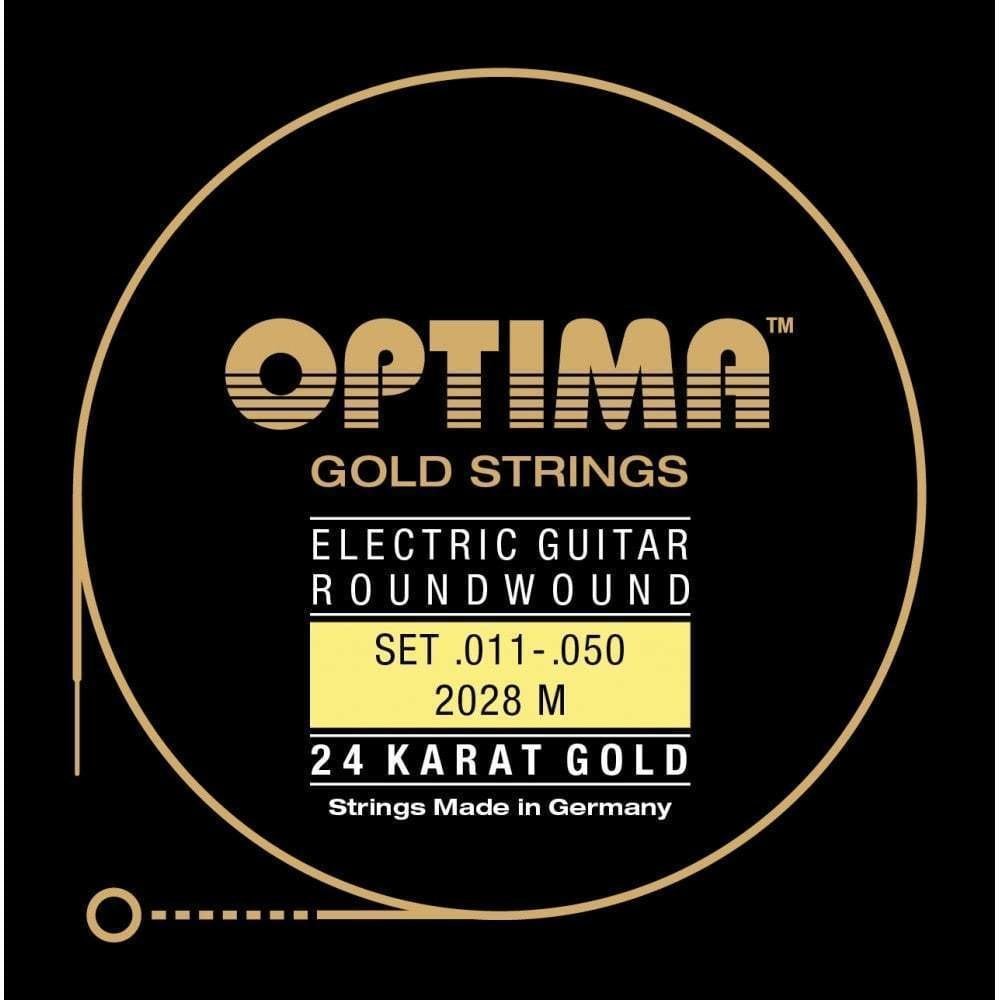 Struny pre elektrickú gitaru Optima 2028-M 24K Gold Electrics