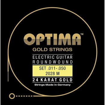 Snaren voor elektrische gitaar Optima 2028-M 24K Gold Electrics - 1