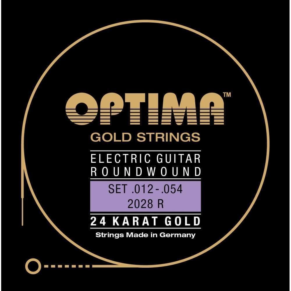 Struny pre elektrickú gitaru Optima 2028-R 24K Gold Electrics