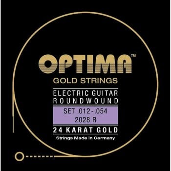 Struny pre elektrickú gitaru Optima 2028-R 24K Gold Electrics - 1