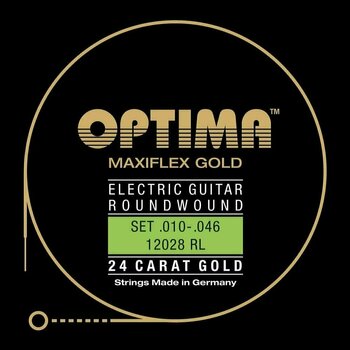 Струни за електрическа китара Optima 12028-RL 24K Gold Electrics Maxiflex - 1