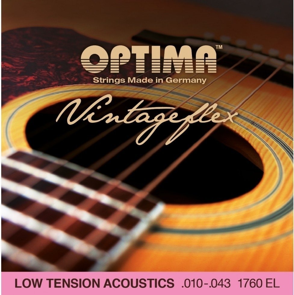 Cordes de guitares acoustiques Optima 1760-EL Vintageflex Acoustics