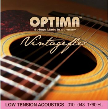 Cordas de guitarra Optima 1760-EL Vintageflex Acoustics - 1