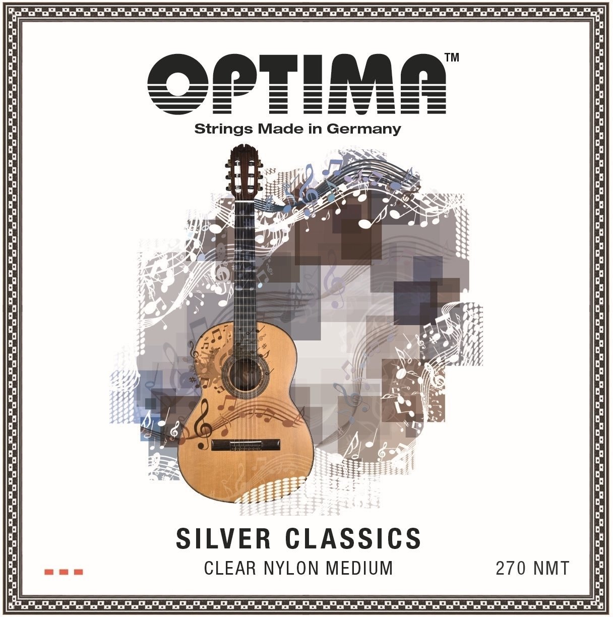 Struny Nylonowe do Gitary Klasycznej Optima 270-NMT Silver Classics
