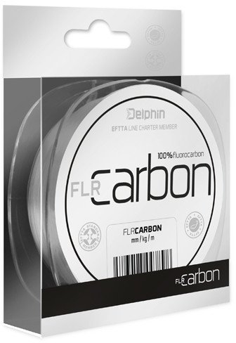 Fil de pêche Delphin FLR Carbon 100% Fluorocarbon Clear 0,30 mm 14,1 lbs 20 m