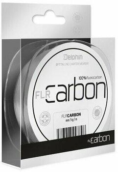 Fil de pêche Delphin FLR Carbon 100% Fluorocarbon Clear 0,30 mm 14,1 lbs 20 m - 1