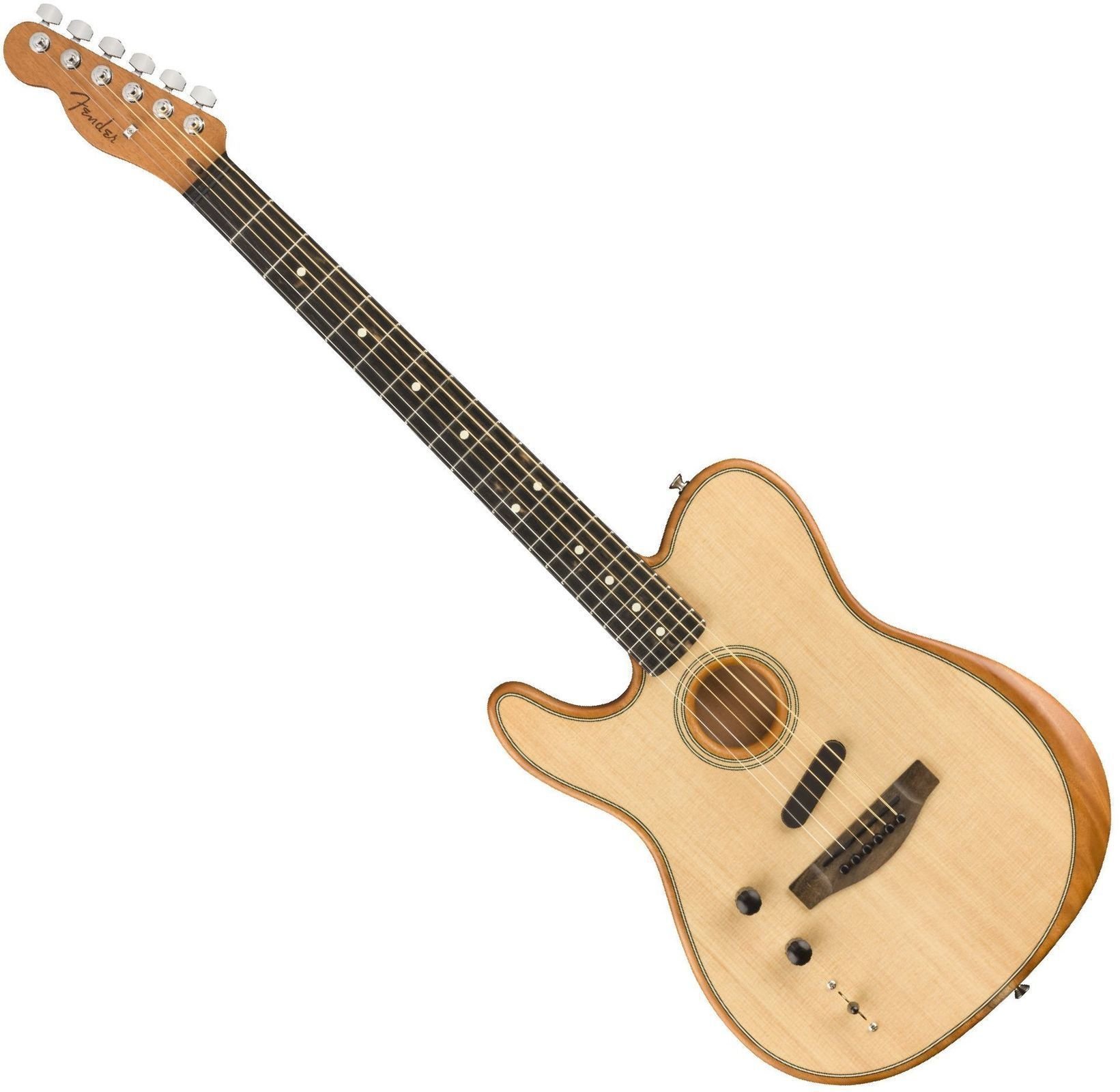 Elektro-Akustikgitarre Fender American Acoustasonic Telecaster Natural