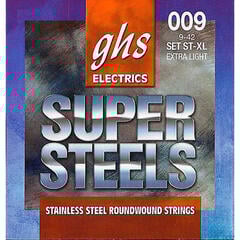 Elektromos gitárhúrok GHS Super Steels 9-42 Elektromos gitárhúrok