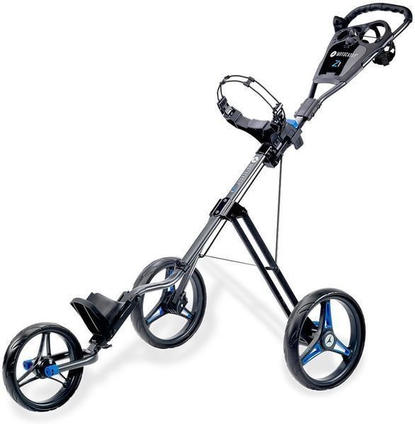 Ръчна количка за голф Motocaddy Z1 Push Blue Ръчна количка за голф