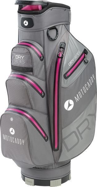 Borsa da golf Cart Bag Motocaddy Dry Series Charcoal/Fuchsia Borsa da golf Cart Bag