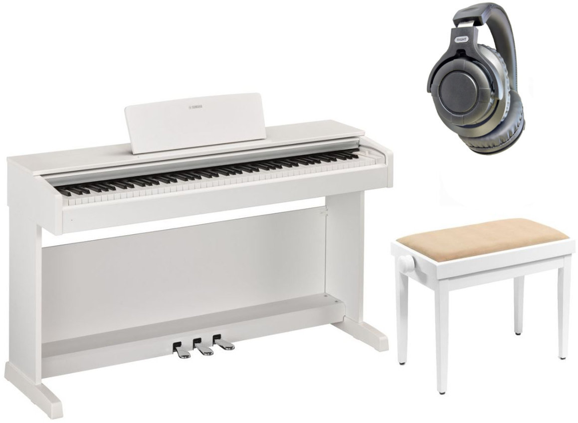 Piano numérique Yamaha YDP 143 Arius WH SET Blanc Piano numérique