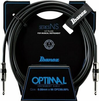Instrument Cable Ibanez NS10 Black 3 m Straight - Straight - 1