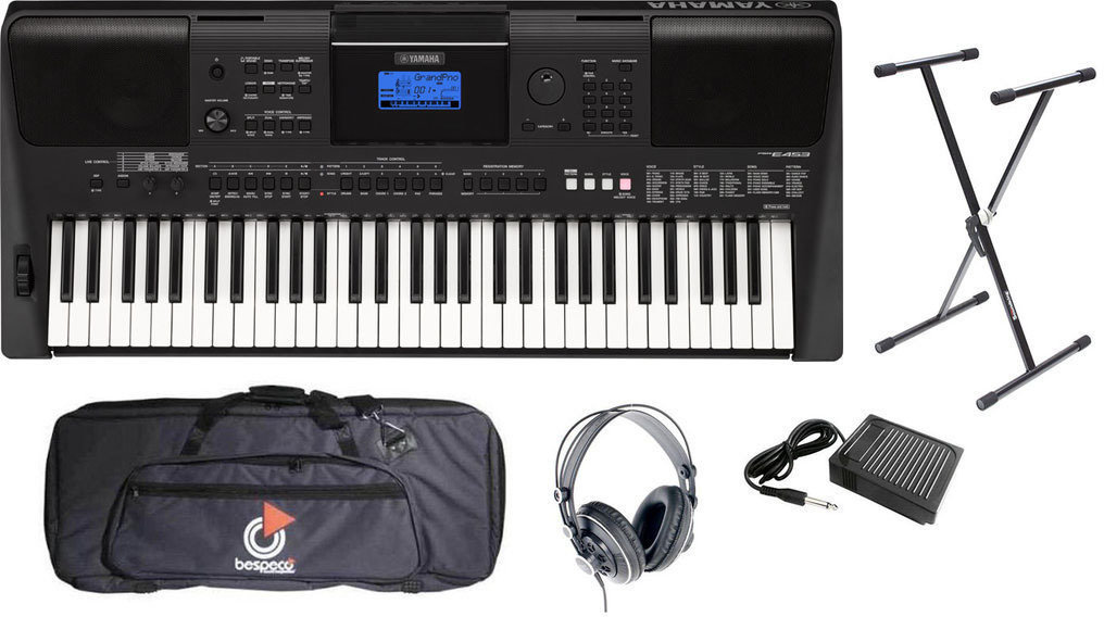 Keyboard mit Touch Response Yamaha PSR-E453 Deluxe SET