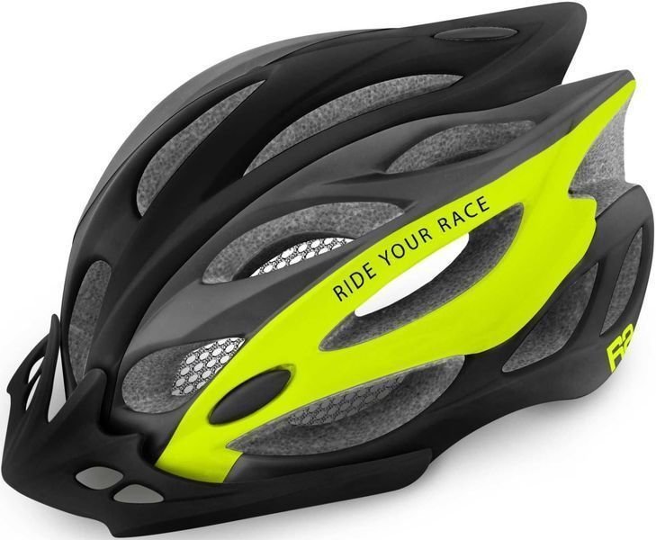 Cyklistická helma R2 Wind Helmet Matt Grey/Neon Yellow S Cyklistická helma
