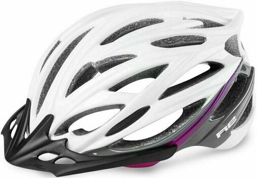 Cykelhjälm R2 Arrow Helmet Glossy White/Grey/Pink S Cykelhjälm - 1