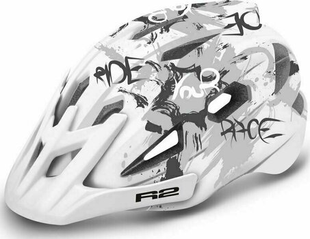 Capacete de ciclismo para crianças R2 Wheelie Helmet Matt White/Grey S Capacete de ciclismo para crianças - 1