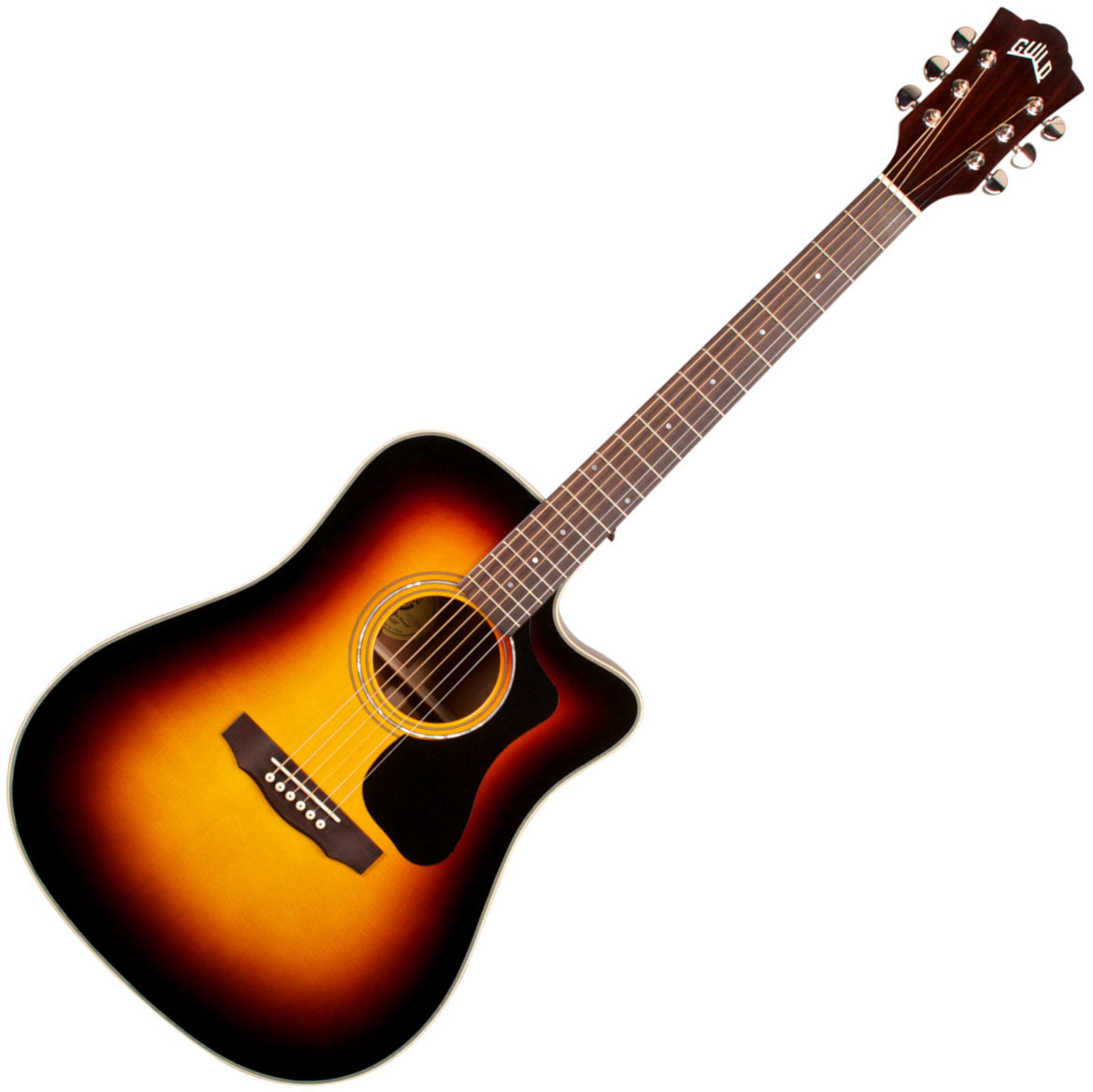 guitarra eletroacústica Guild D-140CE Sunburst