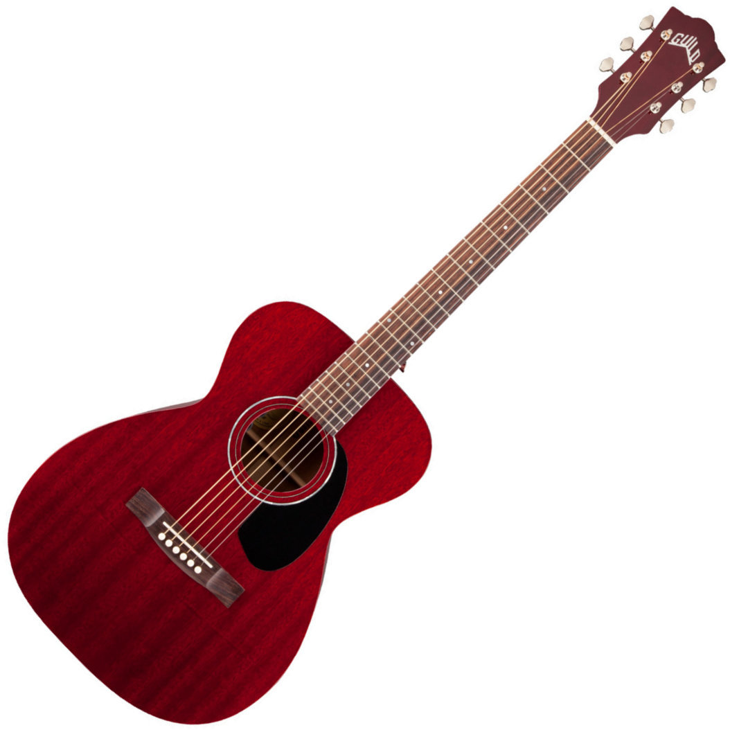 Elektro-akoestische gitaar Guild M-120E Cherry Red