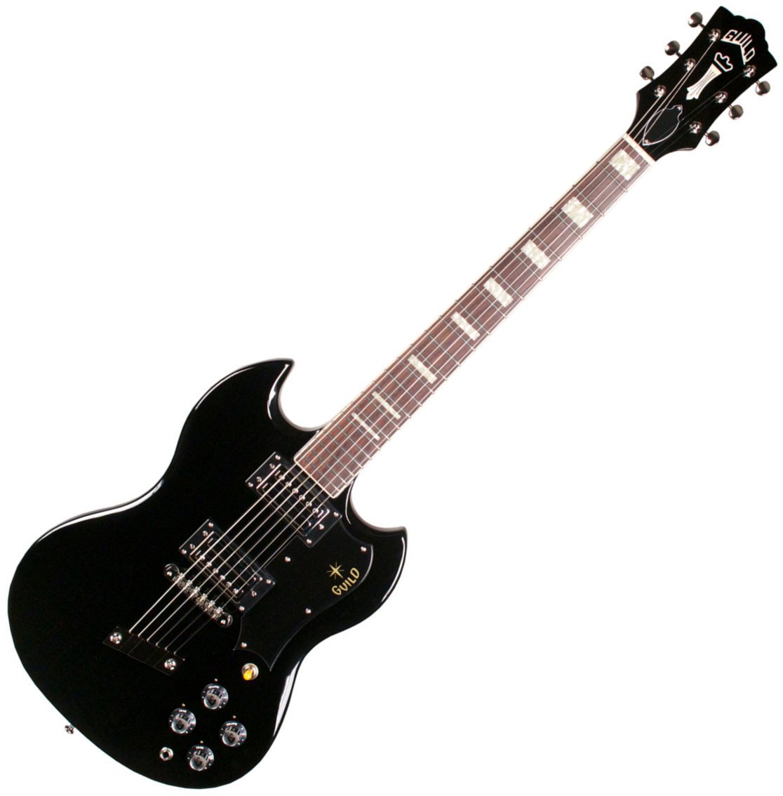 Elektrische gitaar Guild S-100 Polara Black