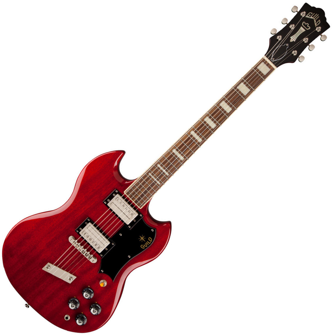 Elektrische gitaar Guild S-100 Polara Cherry Red