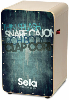 Cajón de fibra de vidrio Sela CaSela Pro Vintage Blue - 1