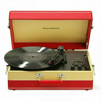 Tourne-disque portable Ricatech RTT95 Suitcase Turntable Red - 1