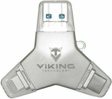 USB ключ Viking Technology USB Flash disk 3.0 4in1 64 GB Silver - 1