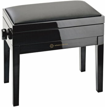 Dřevěné nebo klasické klavírní židle
 Konig & Meyer 13951 Black High Polish - 1