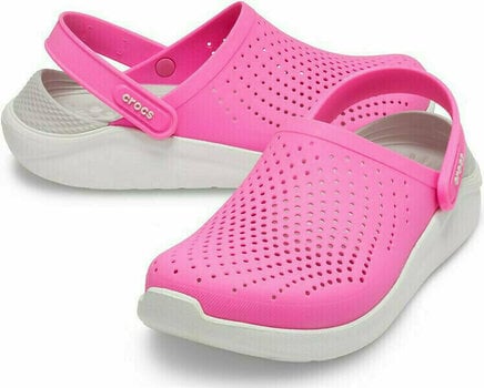 Buty żeglarskie unisex Crocs LiteRide Clog Electric Pink/Almost White 38-39 - 1