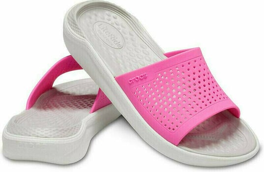 Scarpe unisex Crocs LiteRide Slide Electric Pink/Almost White 39-40 - 1