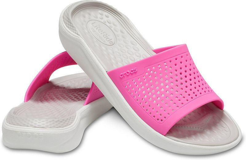 Obuv na loď Crocs LiteRide Slide Electric Pink/Almost White 42-43