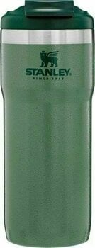 Bögre, pohár Stanley The TwinLock Travel Hammertone Green 470 ml - 1