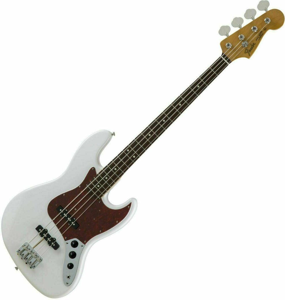 Fender MIJ Traditional '60s Jazz Bass RW Arctic White E-Bass - Muziker