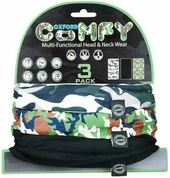 Motorcycle Neck Warmer Oxford Comfy Camo 3-Pack - 1