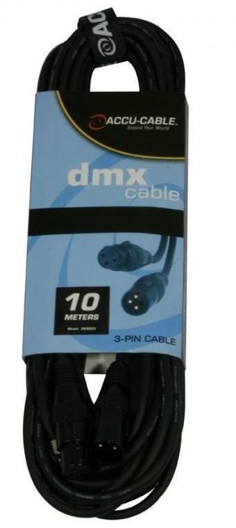 Kabel voor DMX-licht ADJ DMX 10M 3PIN Kabel voor DMX-licht