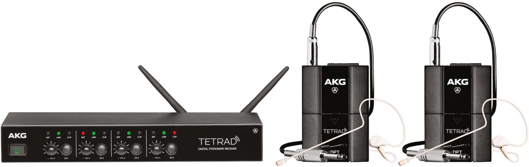 Système sans fil avec micro serre-tête AKG DMS Tetrad Performer Set (EU)