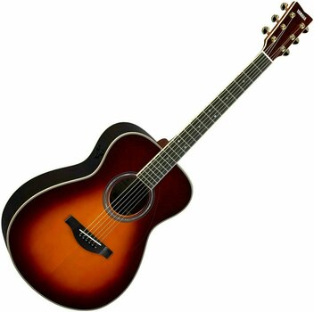 Jumbo elektro-akoestische gitaar Yamaha LS-TA BS Brown Sunburst - 1