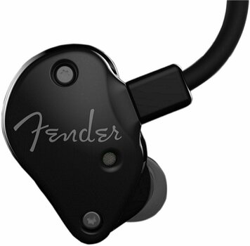 En la oreja los auriculares Fender FXA2 Pro In-Ear Monitors - Black Metallic - 1