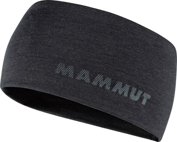 Hoofdband Mammut Merino Headband Black Mélange UNI Hoofdband