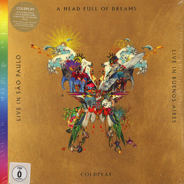 Vinyl Record Coldplay - Live In Buenos Aires/Live In Sao Paulo/A Head Full Of Dreams (3 LP + 2 DVD)