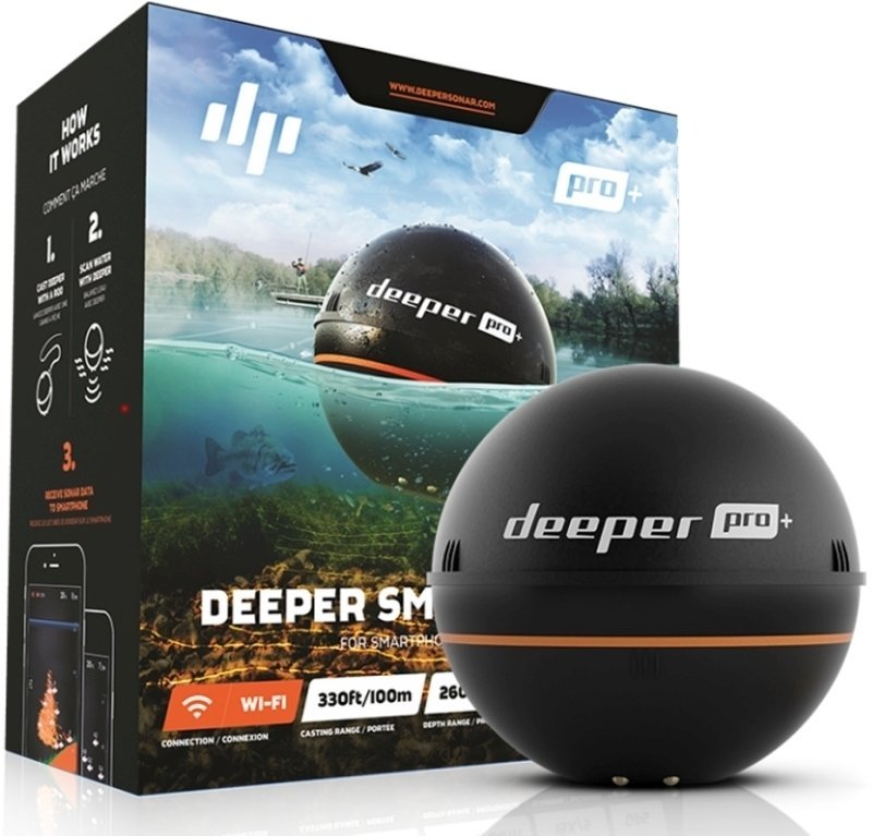 Sonar GPS pentru pescuit Deeper Pro+
