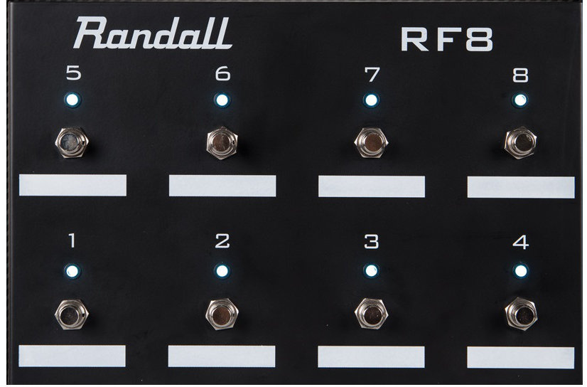 Pédalier pour ampli guitare Randall RF8 MIDI Footswitch