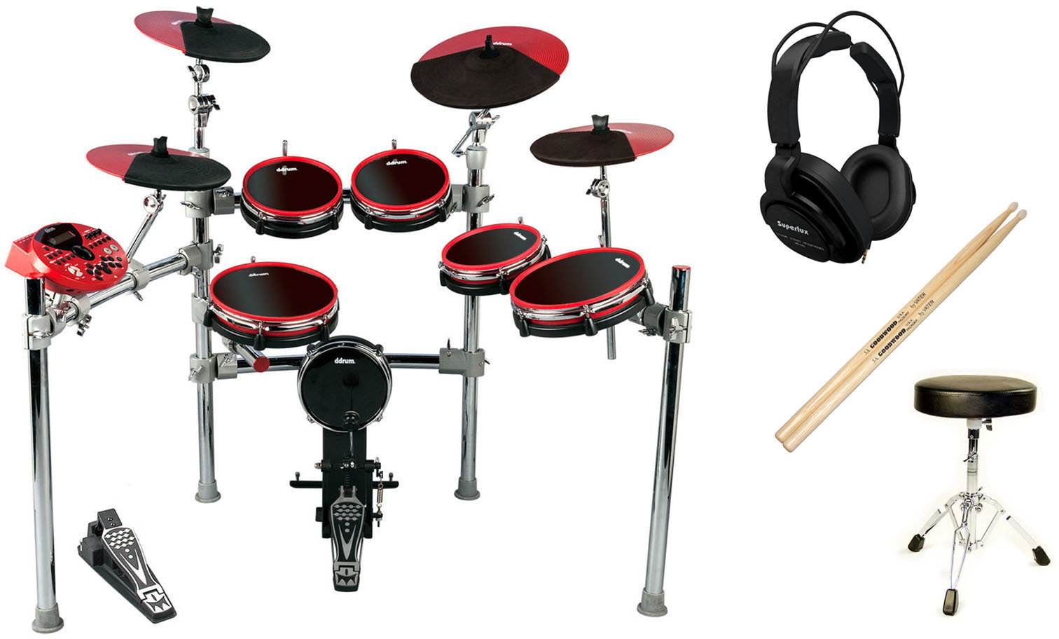 Setovi električnih bubnjeva DDRUM Digital Drum 6 Piece Kit Mesh SET