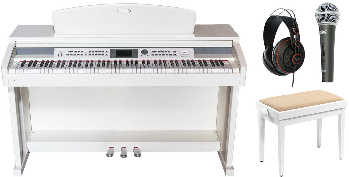 Pianino cyfrowe Pianonova HP-68-WH SET