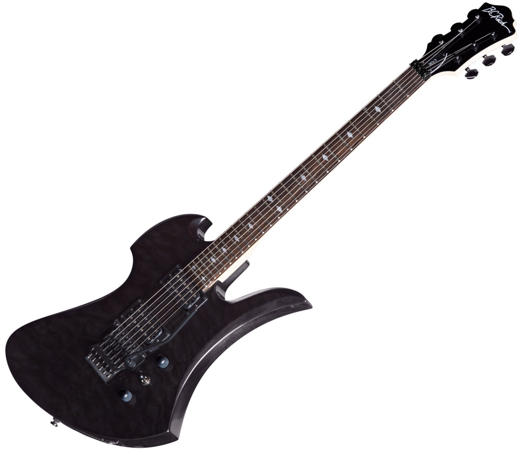 Guitare électrique BC RICH MK3 Mockingbird Transparent Black