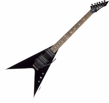 Guitarra eléctrica BC RICH MK3 Junior V Black with White Bevel - 1