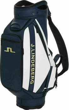 Golf Bag J.Lindeberg Staff Synthetic Leather Stand Bag JL Navy - 1