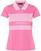 Polo J.Lindeberg Corinna Tx Jaquard Womens Polo Shirt Pop Pink M