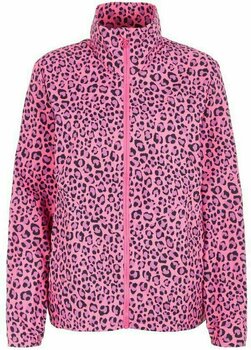 Jasje J.Lindeberg Lilyth Wind Tech Womens Jacket Pink Leopard S - 1