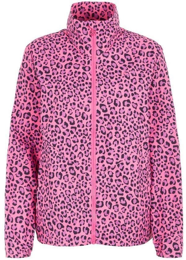 Jaqueta J.Lindeberg Lilyth Wind Tech Womens Jacket Pink Leopard L